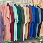 Muslimah Abaya Manufacturer - OEM 2024 Ruizi 2025 Ladies' Elegant Traditional Muslimah Abaya Best Selling Dubai
