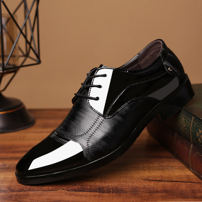 Leather Shoes Factory - OEM Men's Fashionable Business and Wedding Large Size Spring New