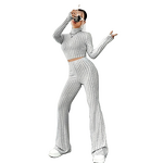 Knitted Set Factory - OEM Spring Casual Long Sleeve Hoodie Anti-Wrinkle Loose Pants