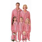 Christmas Suit Factory - OEM Sexy Family Striped Pajamas Loungewear