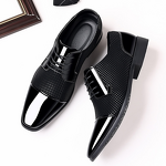 Leather Shoes Factory - OEM Korean Style Spring Autumn Business Formal Casual Lace-Up