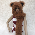 Cat Ear Scarf and Hat Manufacturer - OEM New Cat Ear Scarf and Hat Autumn Winter Warm Wool Fur Neck Scarf Excellent Ear