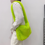 Rose Red Fur Bag Manufacturer - OEM Autumn Winter Bag New Rose Red Fur Plush Versatile Y2K Hot Girl Style Shoulder