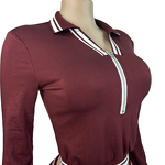 Sports Set Factory - OEM Summer Solid European American Lapel Half Zipper Drawstring Wide Leg