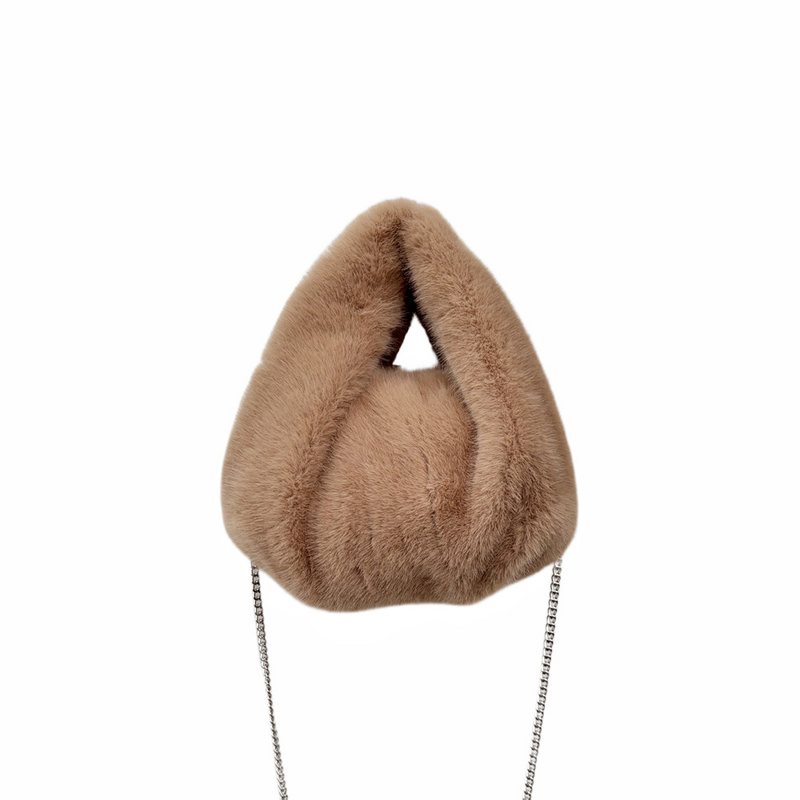 Plush Bun-Shaped Handbag Factory - OEM New Plush Bun-Shaped Handbag Cute Dumpling Bag for Autumn Winter Versatile