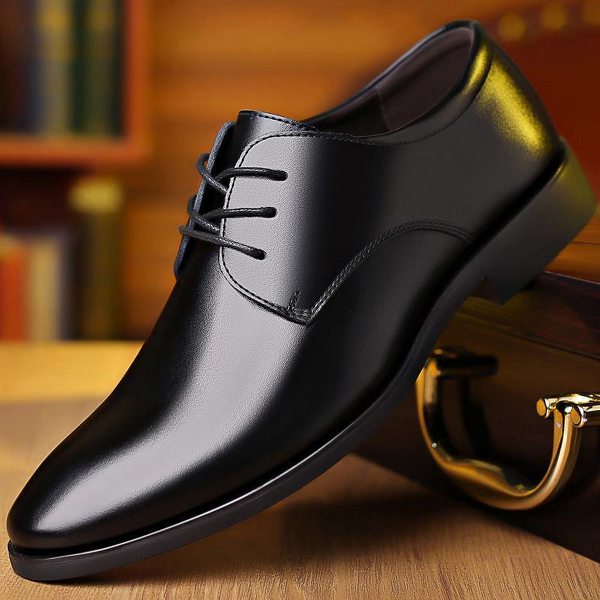 Men's Leather Shoes Factory - OEM Versatile Casual Business Korean Style Trendy Wedding