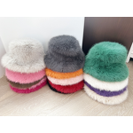 Fisherman Hat Factory - OEM Fur Autumn Winter Plush Stylish Punk & Sexy Basin Fisherman Hat Casual Scene