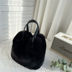 Bucket Handbag Factory - OEM Autumn Winter Fashion Fur Plush Bag New Practical Large Capacity Bucket Handbag