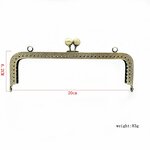 Metal Clasp Frame Factory - OEM/ODM 8.5-20cm Kiss Lock Metal Purse Frame Wallet Accessories