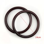 Acrylic Handle Factory - OEM/ODM Transparent Leopard Print D Shape Ring Circle Ring Plastic