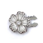 Metal Jewelry Button Covers Manufacturer - OEM/ODM Crystal Flower Heart Shape for Women Shirt