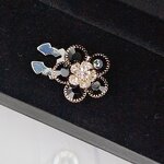 Metal Jewelry Button Covers Factory - OEM/ODM Crystal Flower Heart Shape for Women Shirt