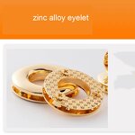 Metal Grommets Manufacturer - OEM/ODM Custom 5-10mm Double Round Zinc Alloy Rainbow Gold Rings