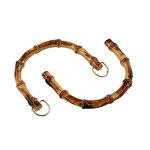 Plastic Bamboo Handles Manufacturer - OEM/ODM Semicircle Wooden Color for DIY Craft Sewing Bag