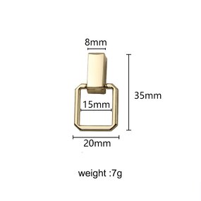 Square D Hardware Manufacturer - OEM/ODM Bag Accessories Zinc Alloy Ring Side Clip Buckles