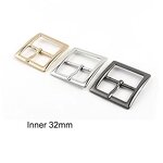 Leather Strap Buckle Factory - OEM/ODM 20mm 25mm Metal Adjustable Double Center Bar Pin