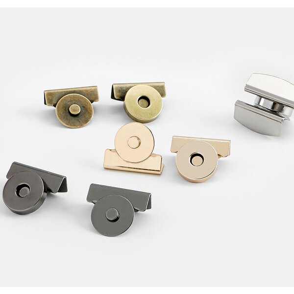 Magnetic Button Snap Clasp Manufacturer - OEM/ODM Different Size Gold Bronze Silver Black Leather