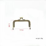 Metal Clasp Frame Factory - OEM/ODM 8.5-20cm Kiss Lock Metal Purse Frame Wallet Accessories