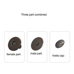 Super Thin Magnet Buttons Factory - OEM/ODM 10-18mm Brass Beads Plating Round for Baby Clothes