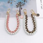Phone Wrist Strap Manufacturer - OEM/ODM Cute Elastic Assorted Color Handbag Handle Keychain