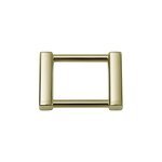Rectangle Ring Buckle Factory - OEM/ODM Light Gold Black Color for Bag and Garments