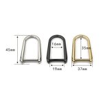 D Buckle Hardware Factory - OEM/ODM Factory Sale Tall D-Shaped Zinc Alloy Welding