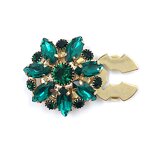 Metal Jewelry Button Covers Factory - OEM/ODM Crystal Flower Heart Shape for Women Shirt