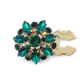 Metal Jewelry Button Covers Factory - OEM/ODM Crystal Flower Heart Shape for Women Shirt