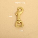 Brass Hook Manufacturer - OEM/ODM Eye Bolt Luxury Dog Leash Collar Hook Bag