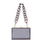 Lady Evening Clutch Manufacturer - OEM/ODM Luxury Metal Frames Plastic Hard Shell Fancy Design