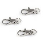 Carabiner Clasp Factory - OEM/ODM Stainless Steel Flat Shape Swivel Hook Bag Accessories