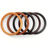 Wood Bag Handle Manufacturer - OEM/ODM 14cm Diameter D Solid Wood Purse Frame Hanger Ring
