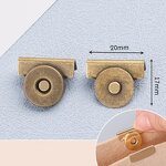 Leather Magnetic Buckle Factory - OEM/ODM 2017mm Fasteners for Garment Cloth Bag Hardware