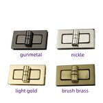 Kiss Lock Frame Factory - OEM/ODM Antic Bronze 8.5cm Metal Clasp Coin Frame Accessories