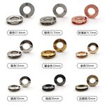 Metal Grommets Manufacturer - OEM/ODM Custom 5-10mm Double Round Zinc Alloy Rainbow Gold Rings