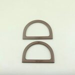 Wooden Bag Handle Manufacturer - OEM/ODM 1712CM Natural Vintage Bamboo Purse Frame Matte Lacquer