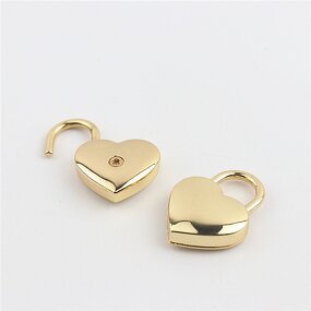 Padlock Spring Lock Manufacturer - OEM/ODM Wholesale Hand Pull Heart Shape Decorative Metal