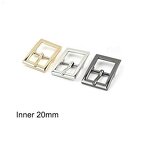 Leather Strap Buckle Factory - OEM/ODM 20mm 25mm Metal Adjustable Double Center Bar Pin