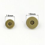 Metal Magnetic Button Manufacturer - OEM/ODM 142.5mm Super Thin Magnet for Handbag