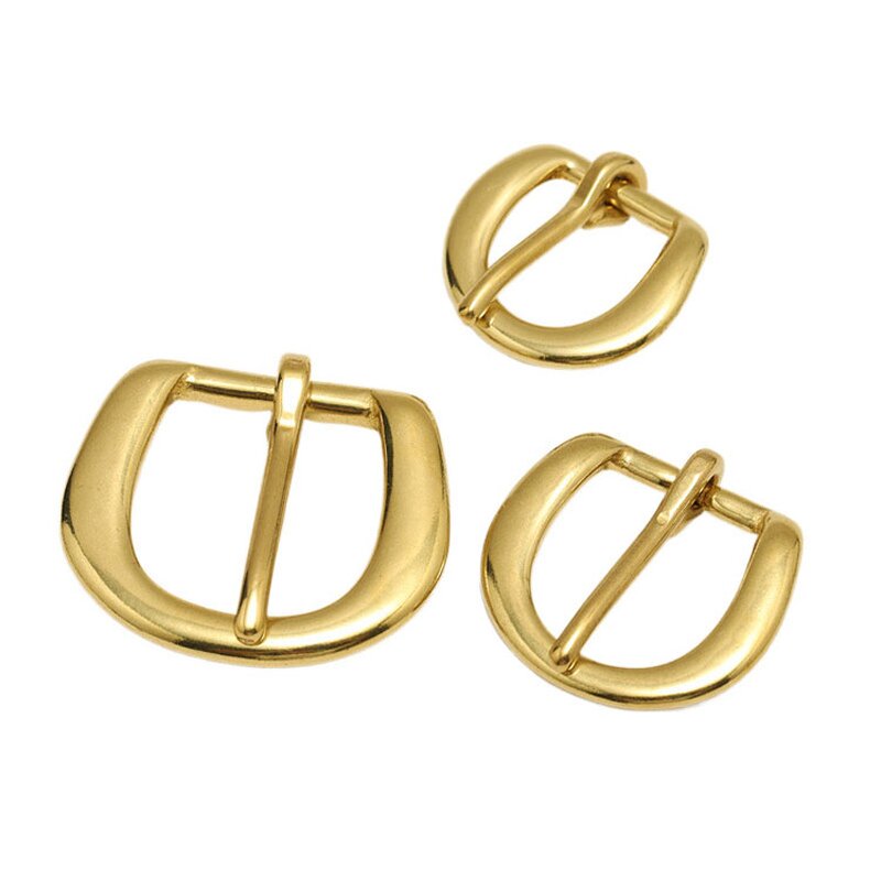 Belt Buckle Manufacturer - OEM/ODM Solid Brass Pure Copper Pin Buckle DIY Leather
