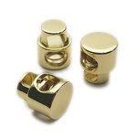 Cord Locks Factory - OEM/ODM High Quality Matt Black Gold Round Zinc Alloy Spring Metal