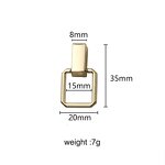 Brass Plate Connector Factory - OEM/ODM DIY Bag Strap Hanger Hand-Made Luggage Accessories