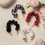 Mobile Phone Lanyard Factory - OEM/ODM Ins Style Short Woven Double Buckle Pearl Strap