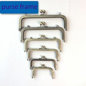 Metal Clasp Frame Factory - OEM/ODM 8.5-20cm Kiss Lock Metal Purse Frame Wallet Accessories