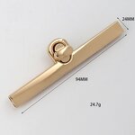 Padlock Decoration Lock Factory - OEM/ODM Custom Spring Heart Shape Metal Handbag Closure