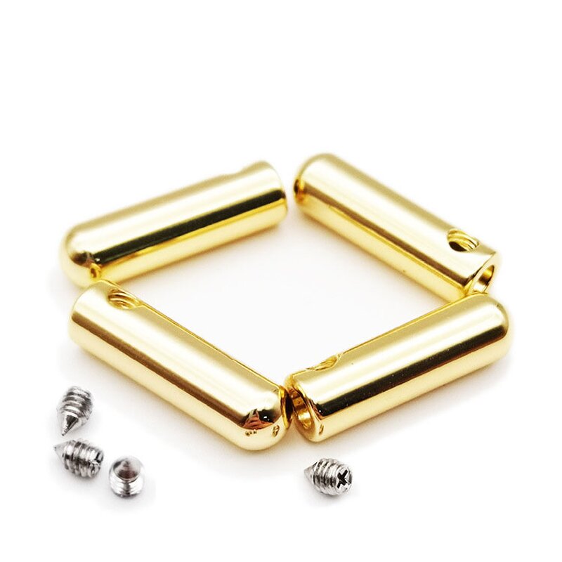 Rope Buckle Factory - OEM/ODM Custom Logo Bucket Leather Gold Crimped Tip End Cap