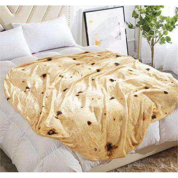 Taco Blanket Factory - X'mas Gift Food Printed Pizza Flannel Blanket