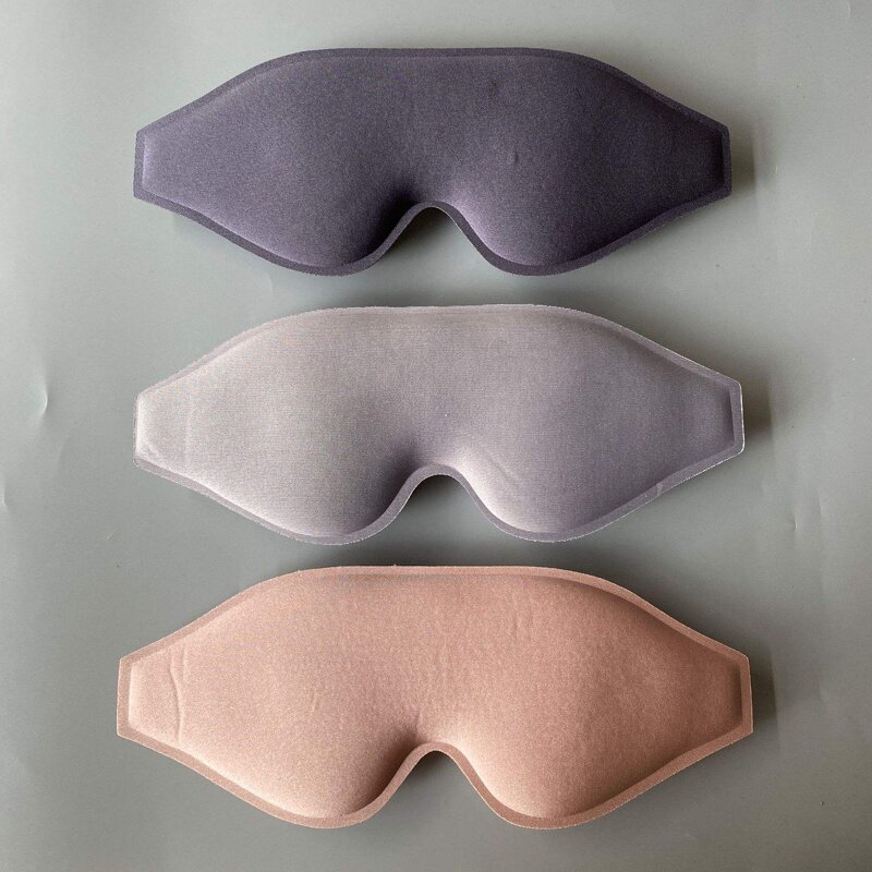 Sleep Eye Mask Factory - Adjustable Strip Nose Wing Soft Black Blindfold