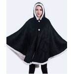 Hooded Blanket Manufacturer - Flannel Sherpa Wearable Lounger Robe