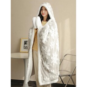 Hooded Blanket Manufacturer - Double Sided Flannel Animal Halloween